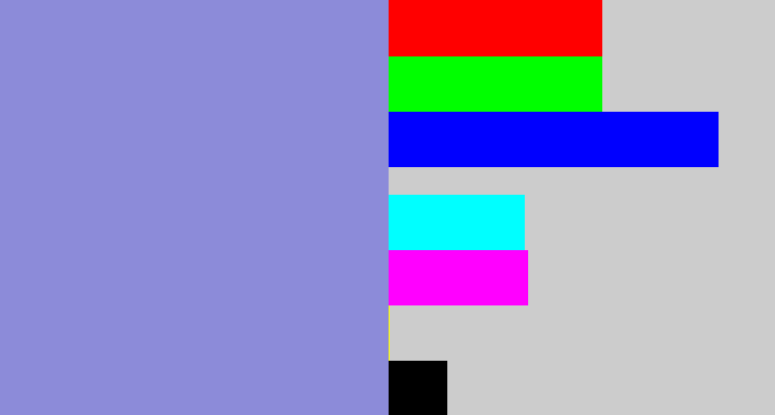 Hex color #8c8bd9 - perrywinkle