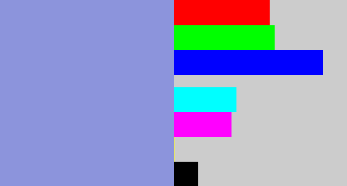 Hex color #8c94dc - perrywinkle