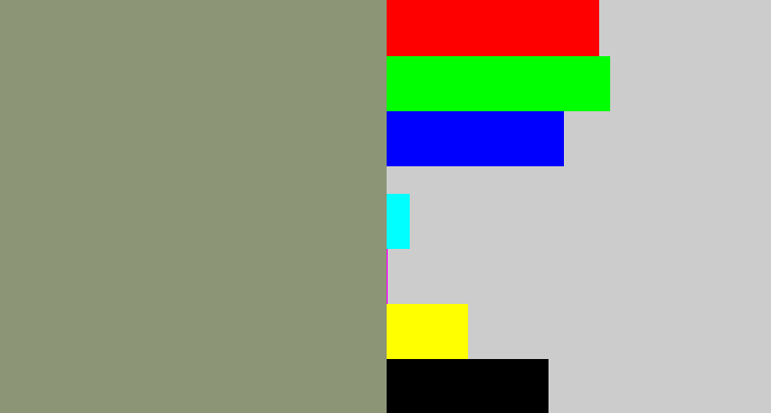 Hex color #8c9576 - grey/green