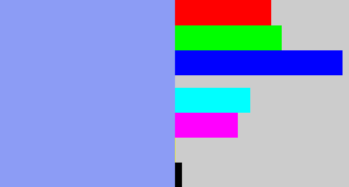 Hex color #8c9cf5 - periwinkle blue
