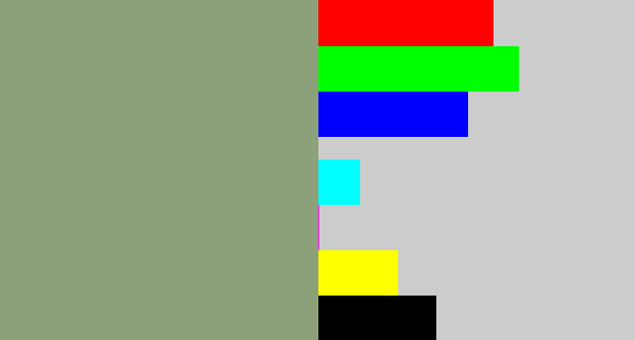 Hex color #8ca179 - grey/green