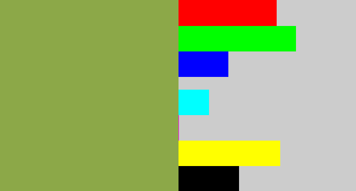 Hex color #8ca848 - avocado