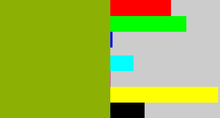 Hex color #8cb104 - barf green