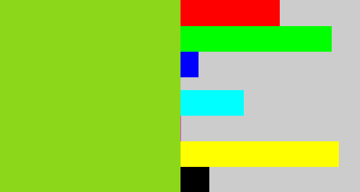 Hex color #8cd719 - slime green