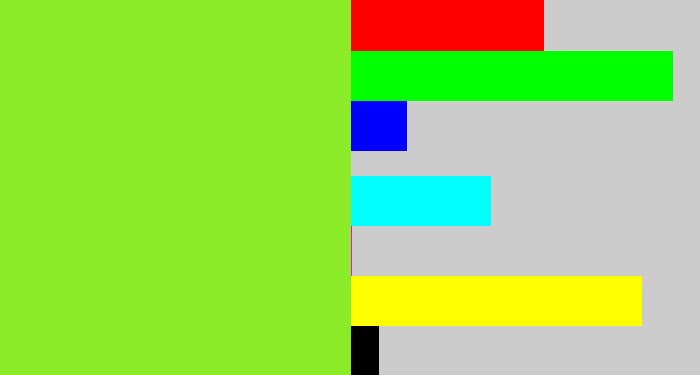 Hex color #8ceb29 - kiwi green
