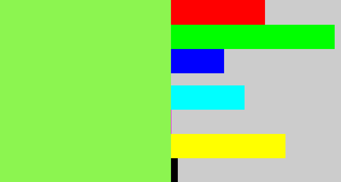 Hex color #8cf550 - kiwi