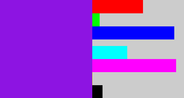 Hex color #8d14e2 - violet