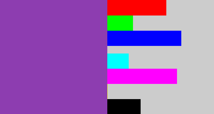 Hex color #8d3db0 - purply