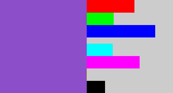 Hex color #8d4ec9 - amethyst