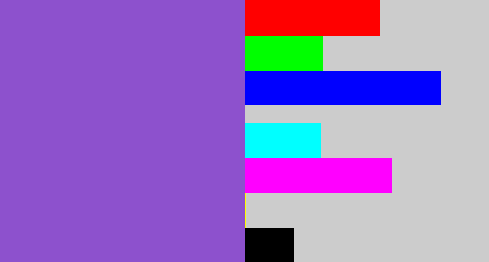 Hex color #8d51cd - amethyst