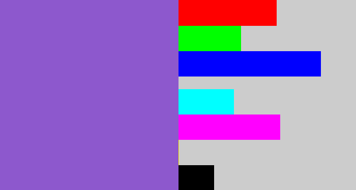 Hex color #8d58cd - amethyst