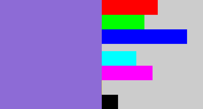 Hex color #8d6bd6 - purpley