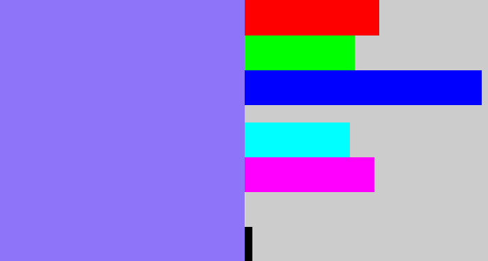Hex color #8d74f8 - periwinkle