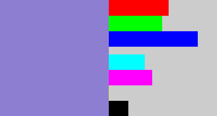 Hex color #8d7ed1 - perrywinkle