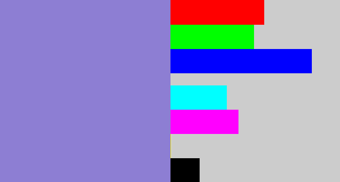 Hex color #8d7ed3 - perrywinkle