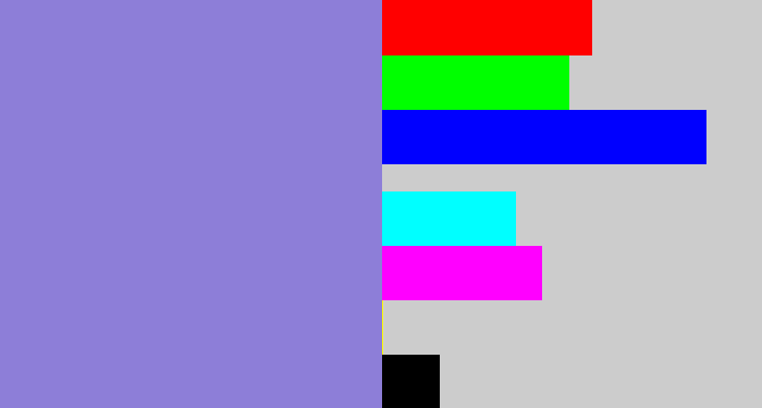 Hex color #8d7ed8 - perrywinkle