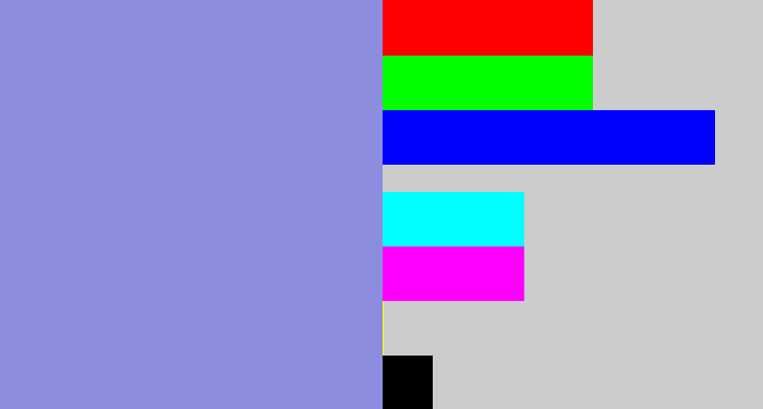 Hex color #8d8ddf - perrywinkle