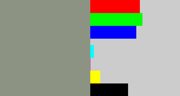 Hex color #8d9383 - warm grey
