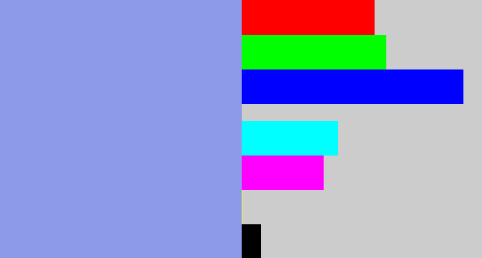 Hex color #8d9aea - perrywinkle
