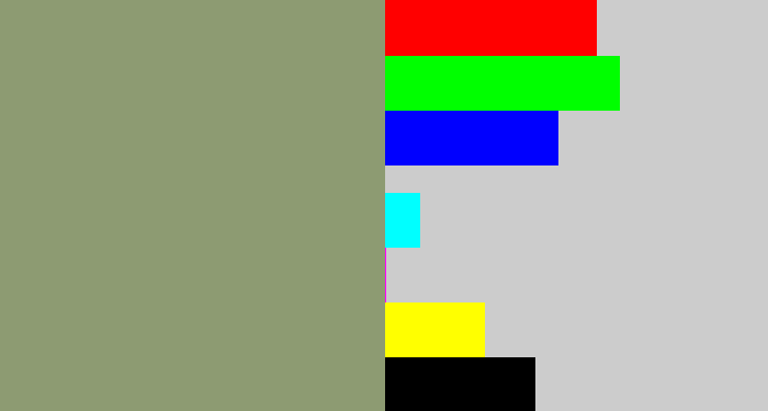 Hex color #8d9b72 - grey/green