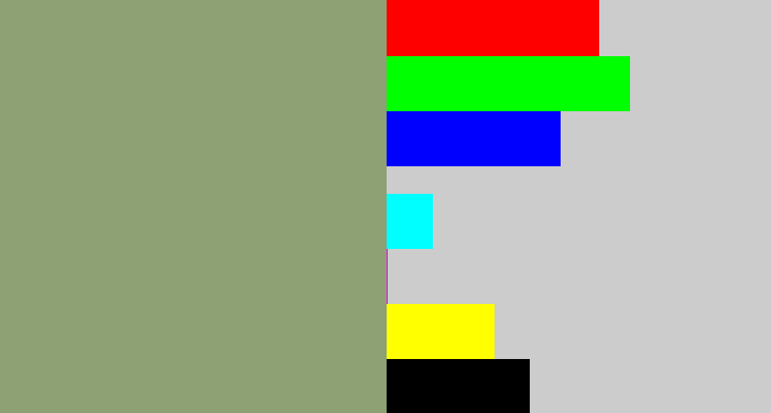 Hex color #8da174 - grey/green