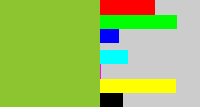 Hex color #8dc530 - sick green