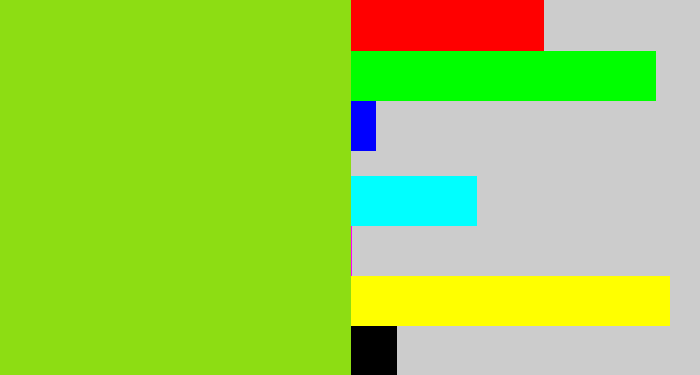 Hex color #8ddd13 - slime green