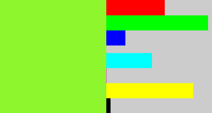 Hex color #8df62d - kiwi green