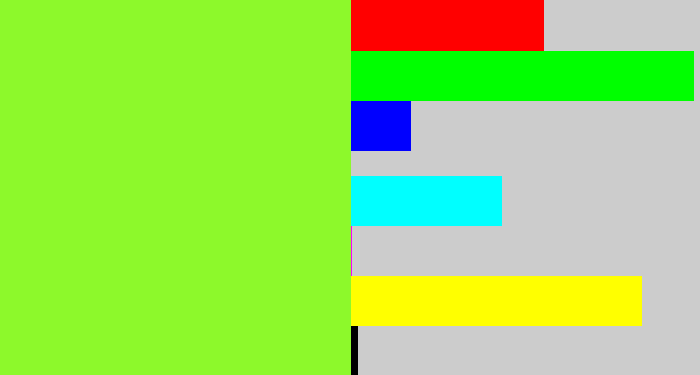 Hex color #8df92b - kiwi green