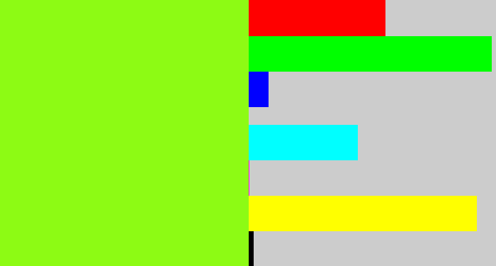 Hex color #8dfb14 - acid green