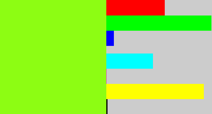 Hex color #8dfd13 - acid green