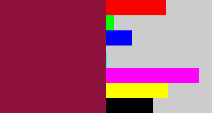 Hex color #8e123c - berry