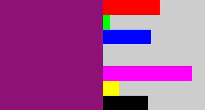 Hex color #8e1277 - darkish purple