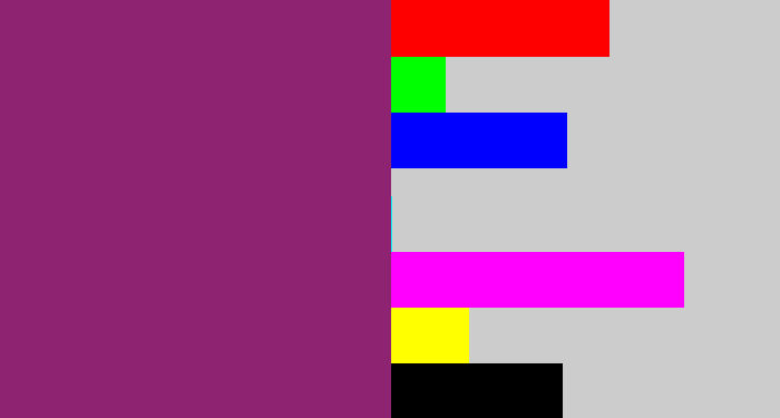 Hex color #8e2372 - darkish purple