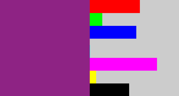 Hex color #8e2384 - warm purple