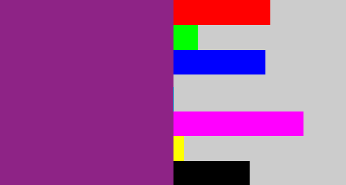 Hex color #8e2386 - warm purple