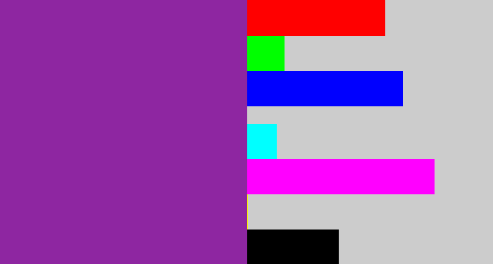Hex color #8e26a1 - purple