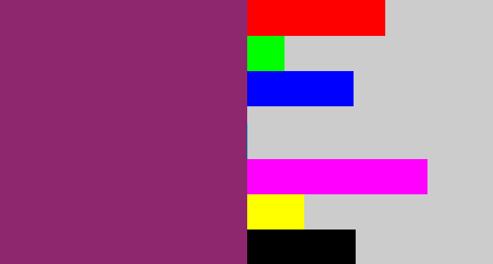 Hex color #8e276d - darkish purple