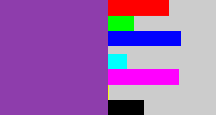 Hex color #8e3dac - purply