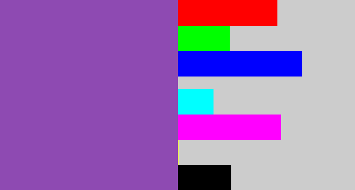 Hex color #8e4ab2 - purply