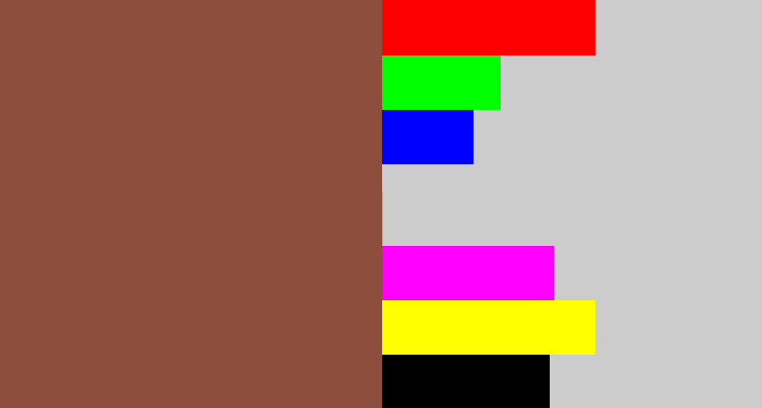 Hex color #8e4e3e - cocoa