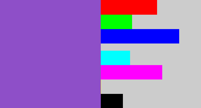Hex color #8e4fc8 - amethyst