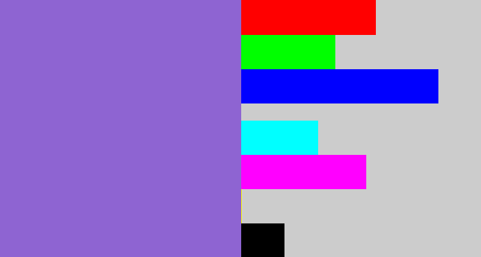 Hex color #8e64d2 - amethyst