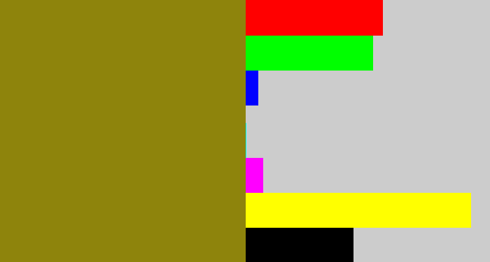 Hex color #8e840c - baby poop