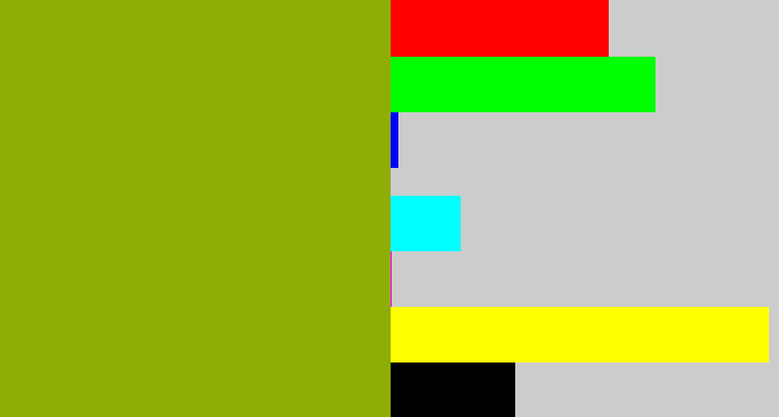 Hex color #8ead06 - barf green