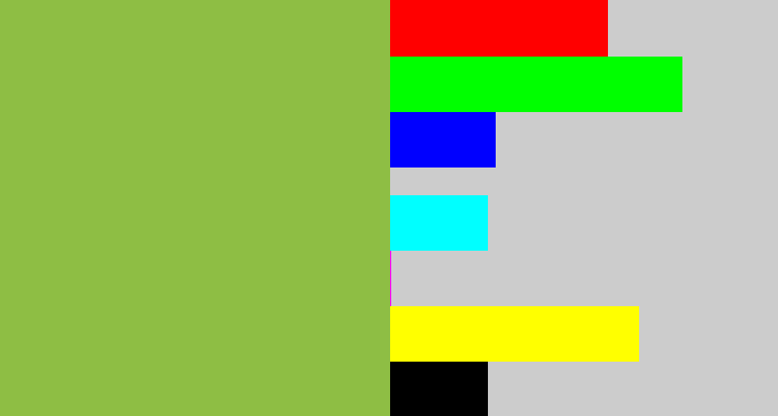 Hex color #8ebe44 - booger