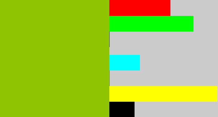 Hex color #8ec401 - slime green