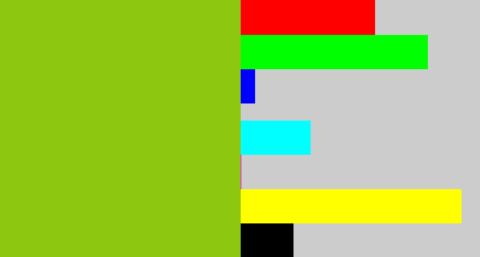 Hex color #8ec70f - slime green