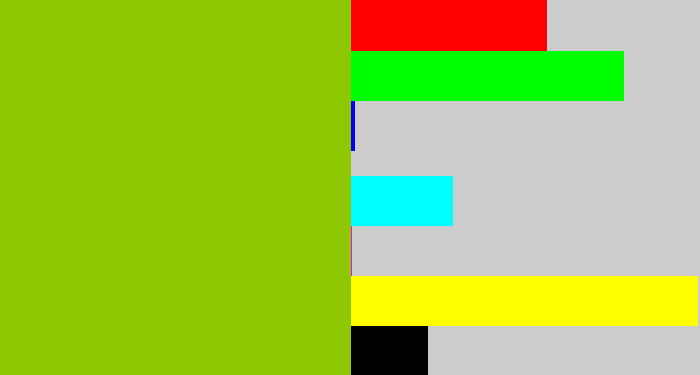 Hex color #8ec803 - slime green