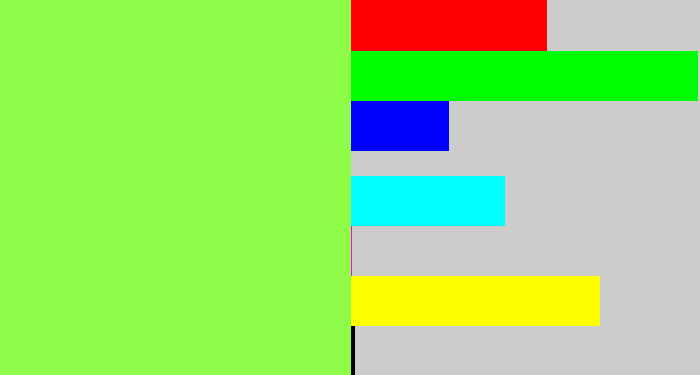 Hex color #8efc48 - kiwi